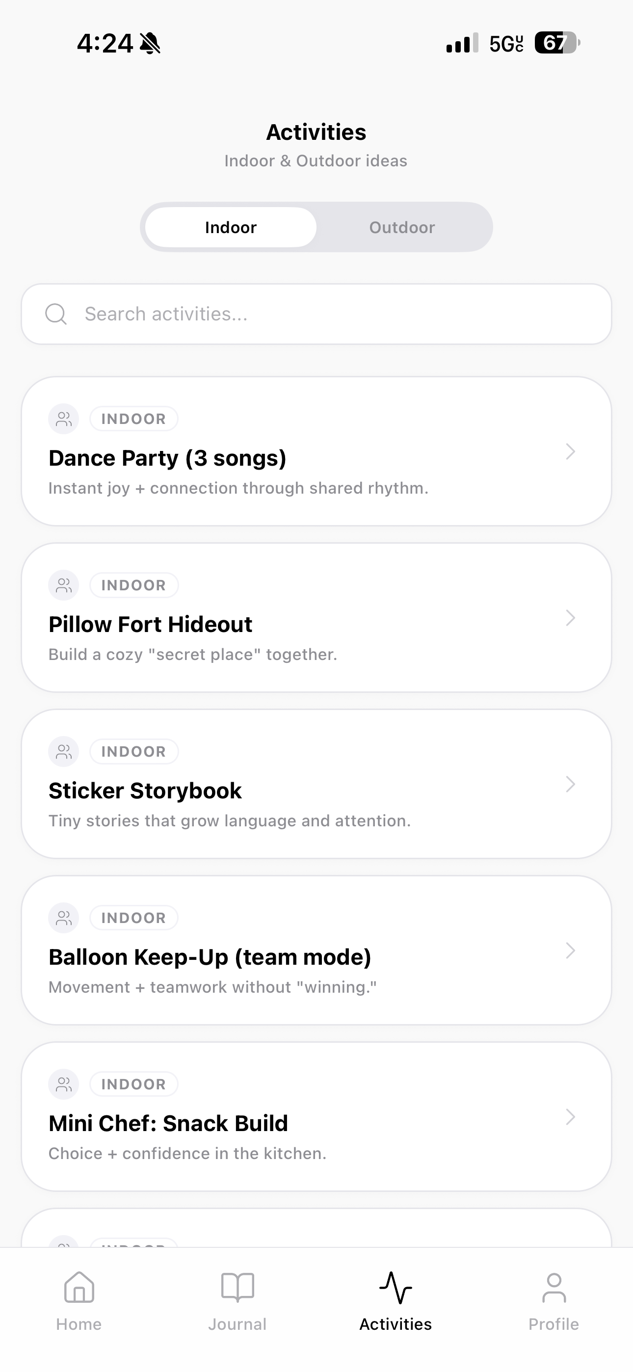 Activity Ideas